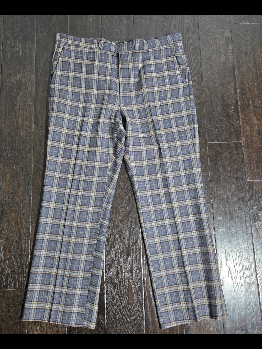Sansabelt By Jaymar Plaid Wool Mens Dress Pants 32x29